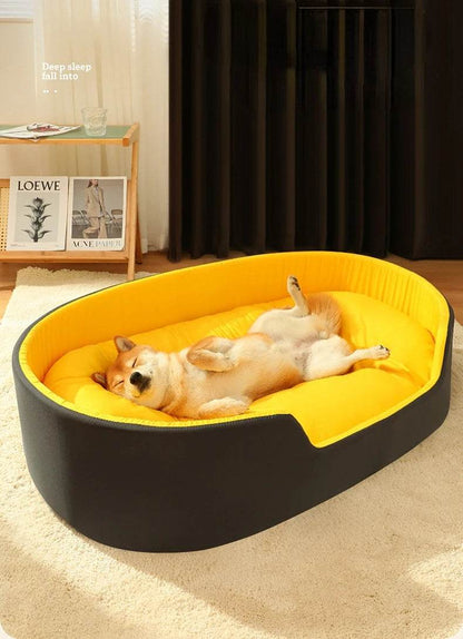Lit pour chien chat chenil pour chien moyen canapé-lit coussin pour animal de compagnie apaisant lit pour chien maison fournitures pour animaux de compagnie accessoires quatre saisons universel - Animaleriex