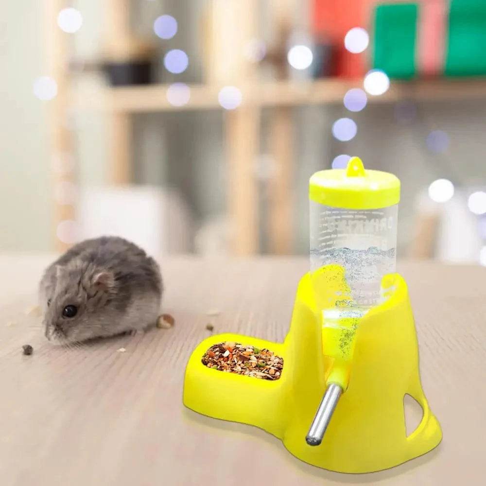 Distributeur d'eau pour Hamster, distributeur automatique pour petits animaux, bouteille d'eau potable, bols, plat avec récipient de nourriture pour cochon d'inde, Rat - Animaleriex