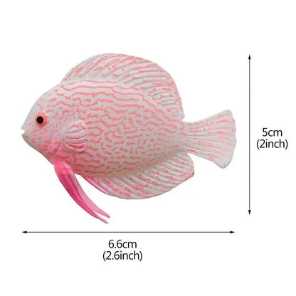Aquarium artificiel lumineux, poisson-lion, paysage en Silicone, faux poisson flottant, lueur dans la nuit, ornement, décoration de la maison - Animaleriex