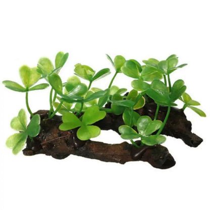 Tronc d'arbre de tortue artificiel en plastique, bois flotté, Aquarium, réservoir de poissons, cylindre de Reptile, fabrication de racines, plante, décoration en bois, ornement - Animaleriex