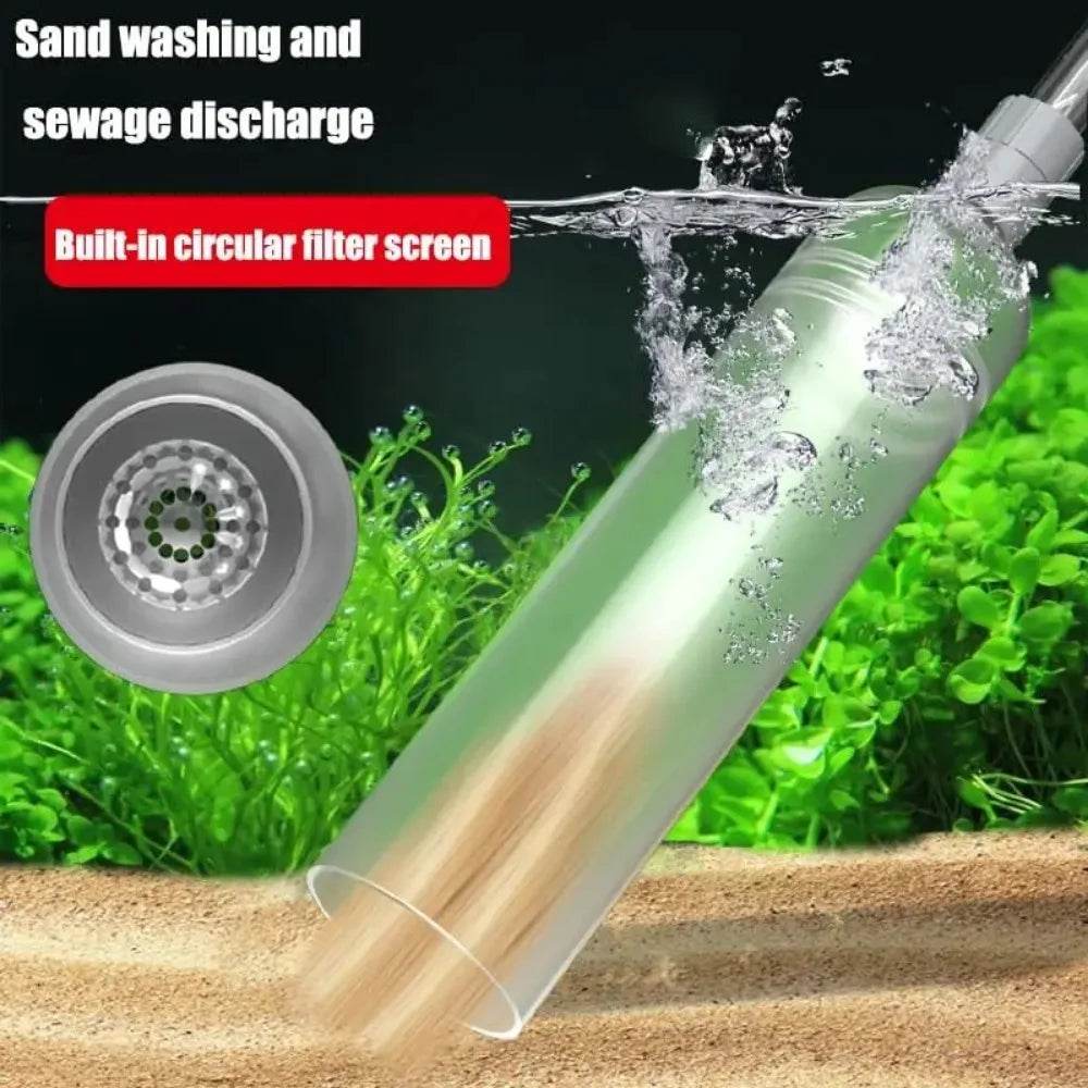 Siphon d'aquarium aspirateur réservoir de poisson changeur d'eau manuel changeur d'eau semi-automatique pompe d'aquarium outils de nettoyage - Animaleriex