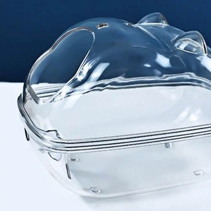 Cage de toilette transparente pour Hamster, Cage pour cochon d'inde, bain de sable, boîte à souris en plastique acrylique pour Hamster - Animaleriex