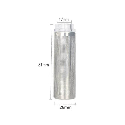 Filtre d'entrée d'aquarium 12/16mm, filet à mailles en acier inoxydable, accessoires de filtre de réservoir de poisson, filtre d'admission, couvercle de préfiltre - Animaleriex