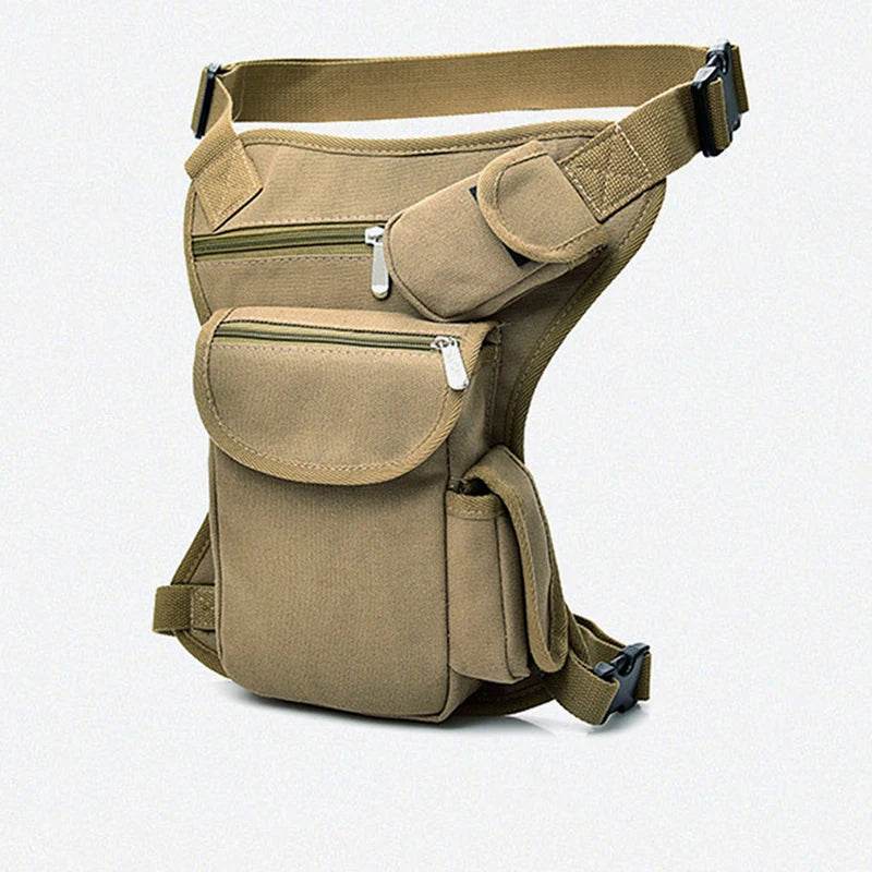 Sacs de taille en toile pour hommes, sac de jambe, ceinture de vélo et moto, ceinture d'argent, sac banane pour le travail de haute qualité - Animaleriex