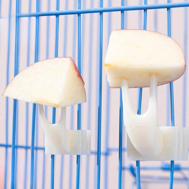 Fourchette à fruits pour oiseaux et perroquets, 1 pièce, fournitures pour animaux de compagnie, support à nourriture en plastique, Cage d'alimentation, fournitures pour animaux de compagnie, fourchette à collation, accessoires pour Cage à oiseaux - Animaleriex