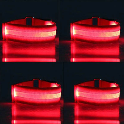 4 pièces/ensemble éclairage LED ceinture de sécurité pour jambe de cheval sangles de jambe de cheval équipement d'équitation de nuit Sports de plein air fournitures équestres - Animaleriex