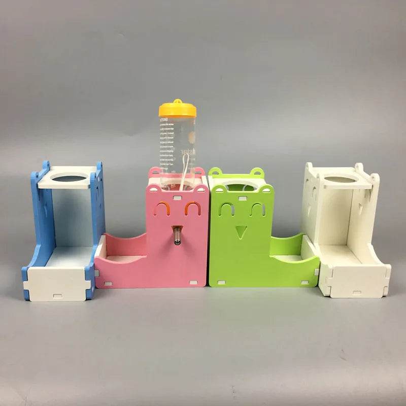 Abreuvoir Durable pour Hamster, petit porte-bouteille pour animaux de compagnie, distributeur de nourriture pour Hamster et lapin, Mini alimentation en eau mignonne, fournitures pour animaux de compagnie - Animaleriex