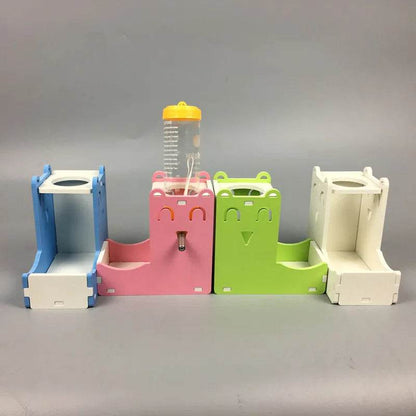 Abreuvoir Durable pour Hamster, petit porte-bouteille pour animaux de compagnie, distributeur de nourriture pour Hamster et lapin, Mini alimentation en eau mignonne, fournitures pour animaux de compagnie - Animaleriex