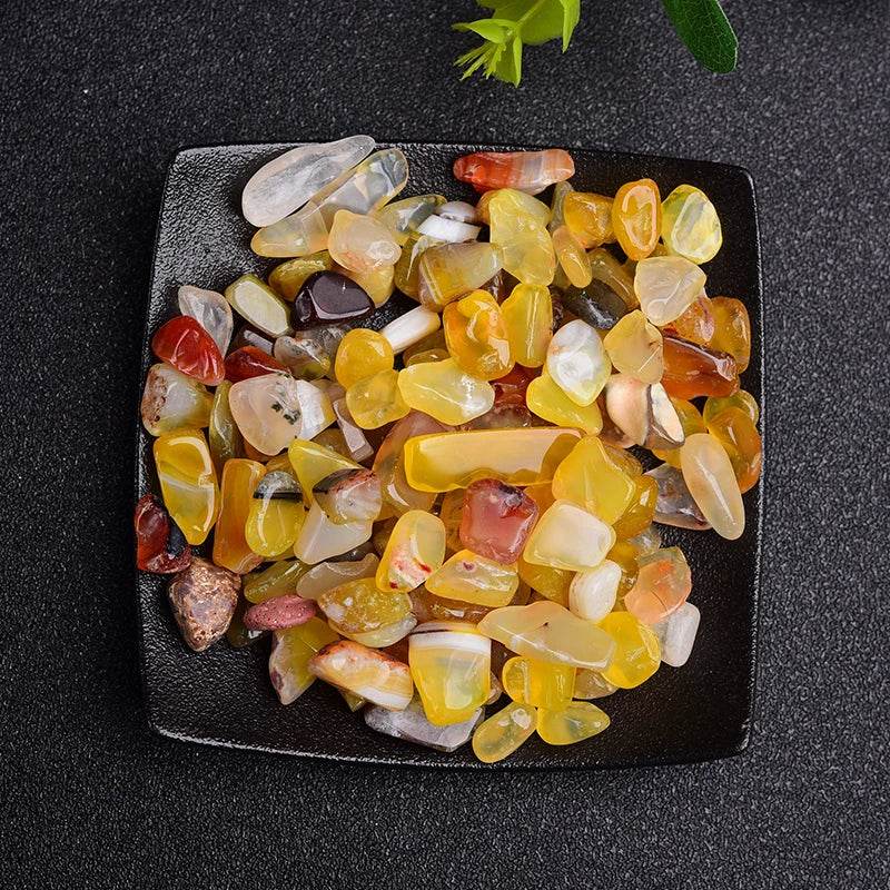 Pierres naturelles, cristaux de gravier, puces de Quartz, minéraux, guérison Reiki, Agates tombées, spécimen de pierres précieuses, décoration d'aquarium à domicile, 50/100g - Animaleriex