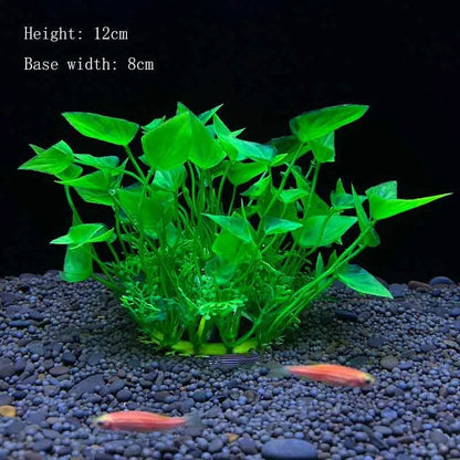 Plantes artificielles sous-marines en plastique pour Aquarium, faux arbuste aquatique, visualisation d'herbe verte, décoration de Simulation - Animaleriex
