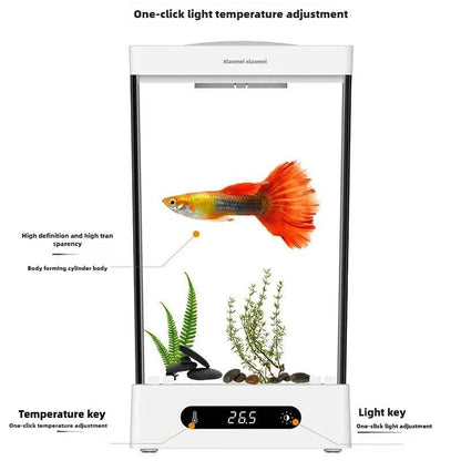 Smart betta dédié aquarium bureau mini petit écologique auto-circulation bureau aquarium aquarium aquarium - Animaleriex