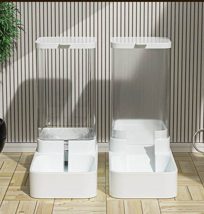 Mangeoire pour chien Distributeur d'eau pour chat Mangeoire automatique pour chat et distributeur d'eau pour chat Mangeoire pour chat par gravité Distributeur de stockage de nourriture Conteneur - Animaleriex
