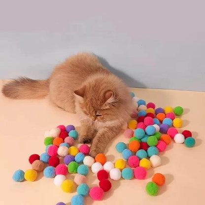 Pistolet de tir à balle en peluche pour chat, jouets interactifs pour chatons, Mini lanceur de pompons, accessoires pour animaux de compagnie, fournitures pour chats d'intérieur, jeu autonome - Animaleriex