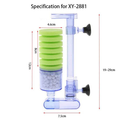 Filtre d'aquarium pour Aquarium réservoir de poissons pompe à Air écumeur filtre éponge biochimique Aquarium Bio filtre Filtro Aquario pratique - Animaleriex