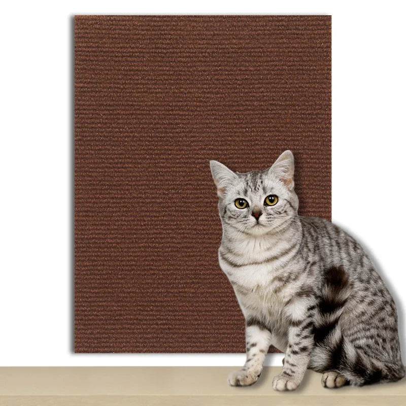 Tapis auto-adhésif pour chats, planche à gratter murale, anti-rayures pour chats, canapé, bricolage, planche à gratter pour chats, Protection des pattes, aiguisable, réglable - Animaleriex