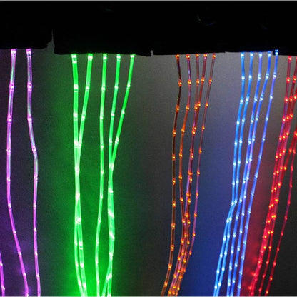 Accessoires de queue de cheval pour équitation, barre lumineuse clignotante LED, équipement de harnais pour Sports de plein air, Charge USB, décorations sûres pour l'équitation de nuit - Animaleriex