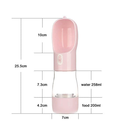 Bouteille d'eau Portable pour chien, récipient de nourriture et d'eau pour chien, bol d'alimentation pour animaux de compagnie, bols à boire de voyage en plein air, distributeur d'eau - Animaleriex