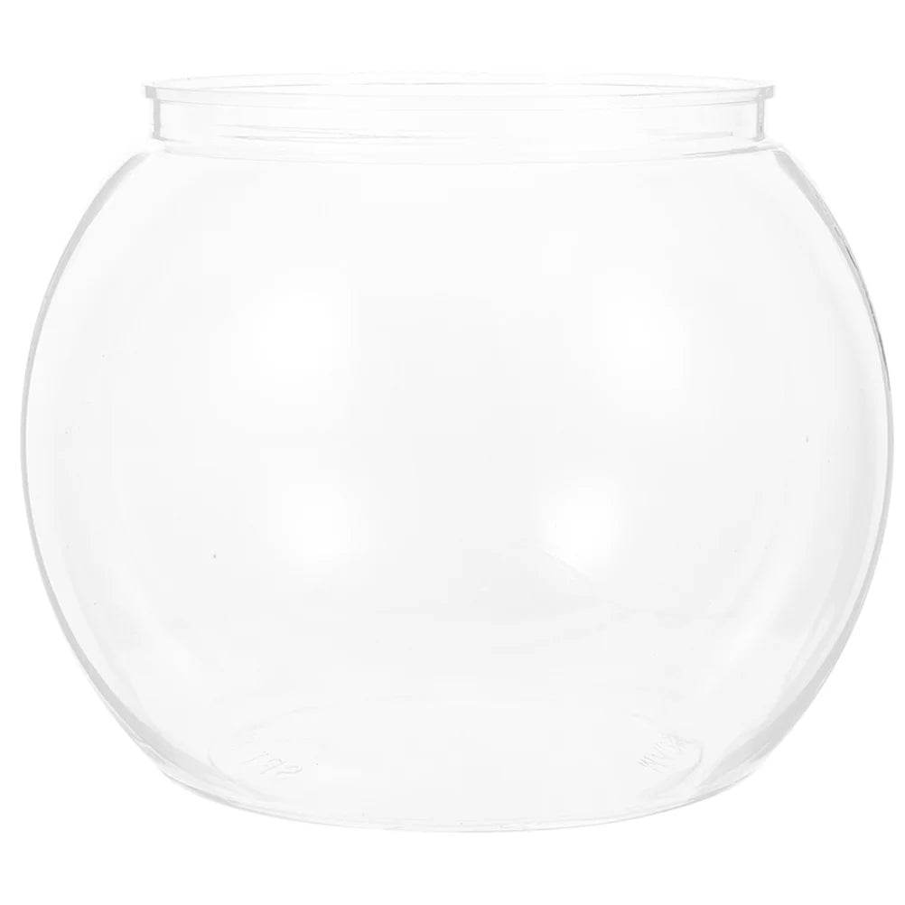 Bol à poisson rond transparent en plastique, Pot de réservoir pour Aquarium, Pot pour la neige, salon, table, Aquarium écologique - Animaleriex