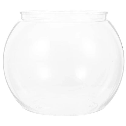 Bol à poisson rond transparent en plastique, Pot de réservoir pour Aquarium, Pot pour la neige, salon, table, Aquarium écologique - Animaleriex