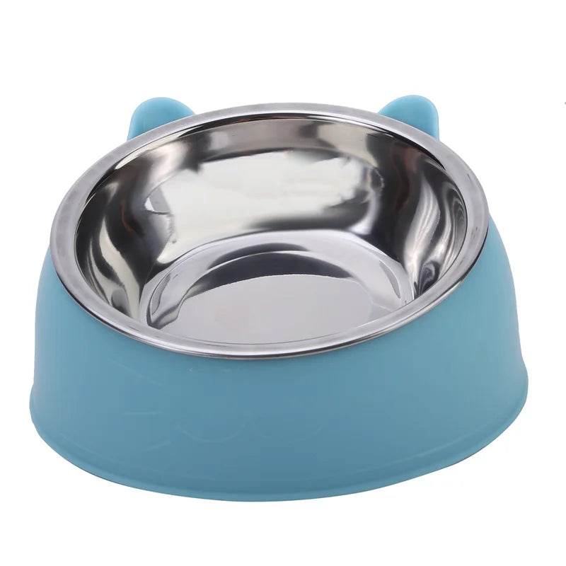 Bol pour chien et chat de 100ML, surélevé à 15 degrés, Base antidérapante pour chiot, nourriture pour chat, distributeur d'eau potable, protection inclinable du cou, accessoires pour animaux de compagnie - Animaleriex