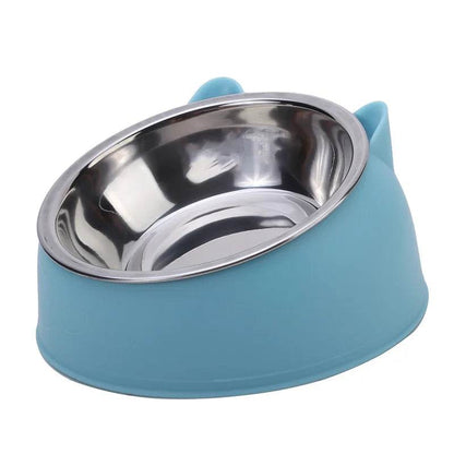 Bol pour chien et chat de 100ML, surélevé à 15 degrés, Base antidérapante pour chiot, nourriture pour chat, distributeur d'eau potable, protection inclinable du cou, accessoires pour animaux de compagnie - Animaleriex