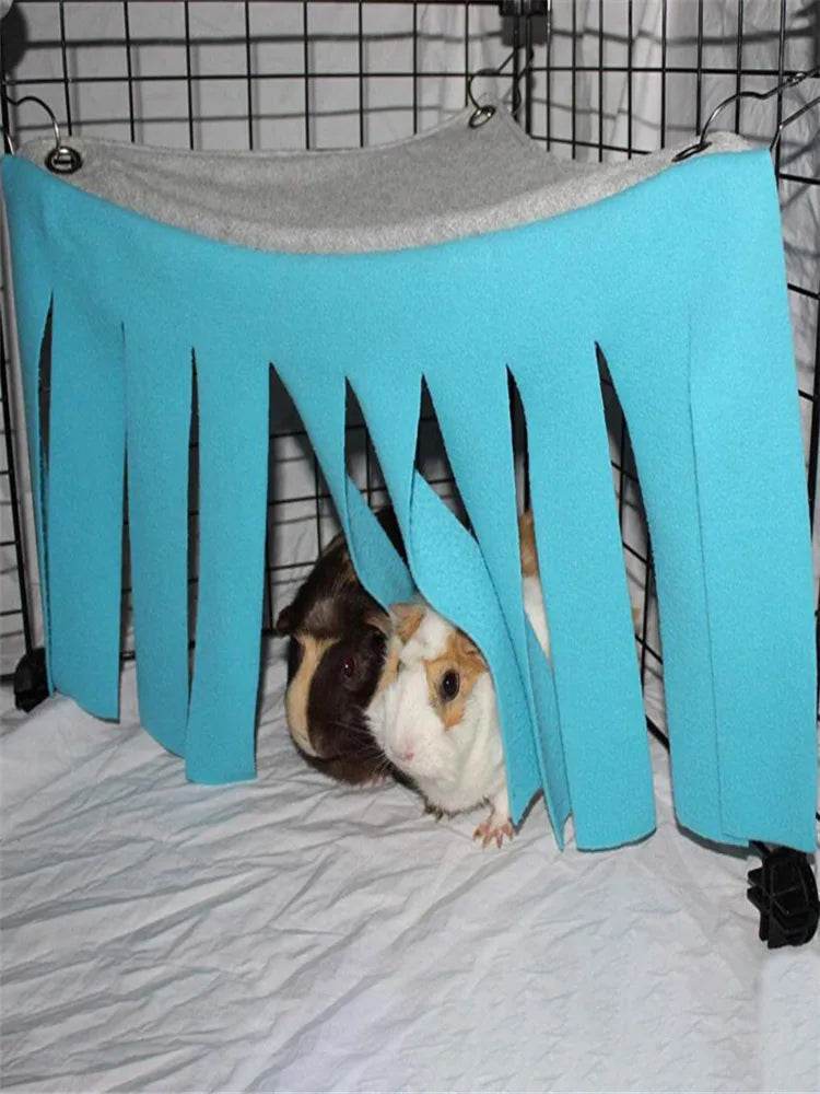 Tente à bande de pampilles pour animaux de compagnie, cachette, cachette, cochon d'inde, Hamster, hérisson, rideau de hamac, petits animaux de compagnie, lit suspendu, coin de nid, tapis de maison - Animaleriex