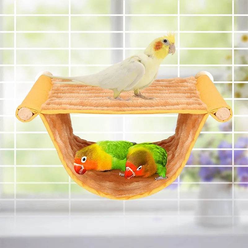 Hamac suspendu pour animaux de compagnie, lit nid chaud, maison pour perroquets, Cage à oiseaux amovible et lavable, perchoir pour Hamster Lovebird - Animaleriex