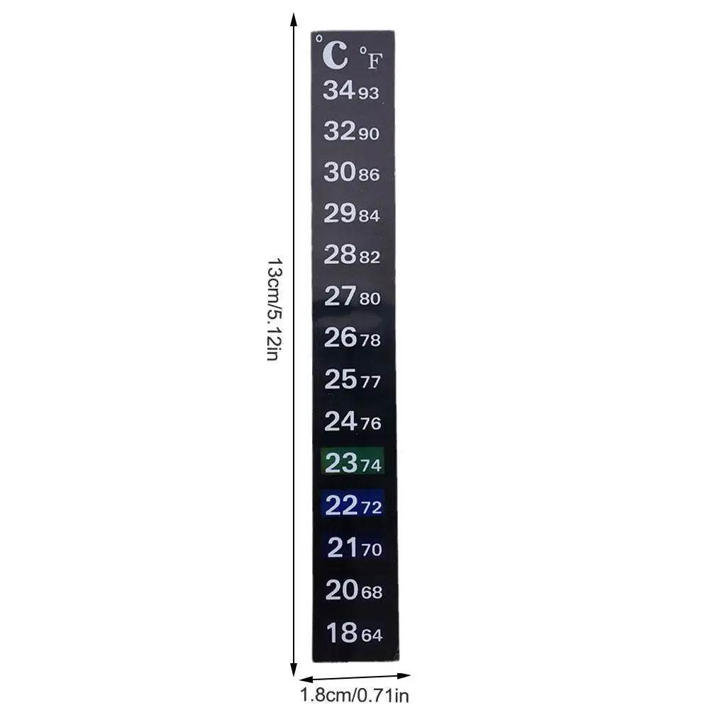 Thermomètre numérique à coller pour Aquarium, bande pour Aquarium, double échelle C/F, mesure de la température, outils autocollants - Animaleriex