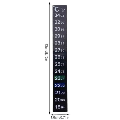 Thermomètre numérique à coller pour Aquarium, bande pour Aquarium, double échelle C/F, mesure de la température, outils autocollants - Animaleriex