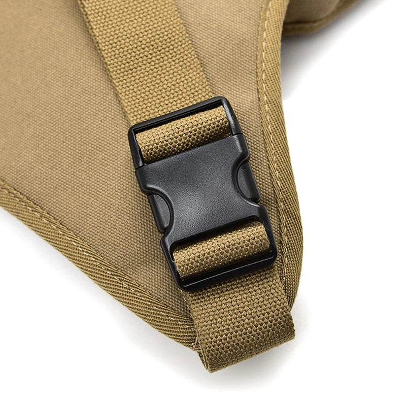 Sacs de taille en toile pour hommes, sac de jambe, ceinture de vélo et moto, ceinture d'argent, sac banane pour le travail de haute qualité - Animaleriex