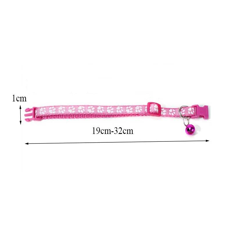 Collier pour animaux de compagnie à la mode, motif coloré, cloche mignonne, colliers réglables pour chats chaton, anneau DIY, accessoires pour animaux de compagnie - Animaleriex