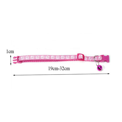 Collier pour animaux de compagnie à la mode, motif coloré, cloche mignonne, colliers réglables pour chats chaton, anneau DIY, accessoires pour animaux de compagnie - Animaleriex
