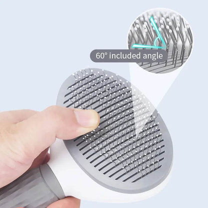 Brosse à poils d'animaux, peigne pour chat/chien, soins de toilettage, aiguille de nettoyage, peigne en acier inoxydable, cheveux longs, accessoires pour animaux de compagnie, chiens et chats - Animaleriex