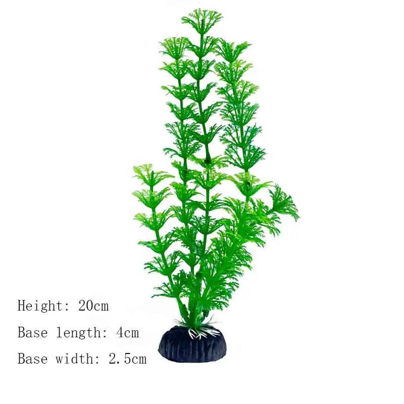 Plantes artificielles sous-marines en plastique pour Aquarium, faux arbuste aquatique, visualisation d'herbe verte, décoration de Simulation - Animaleriex