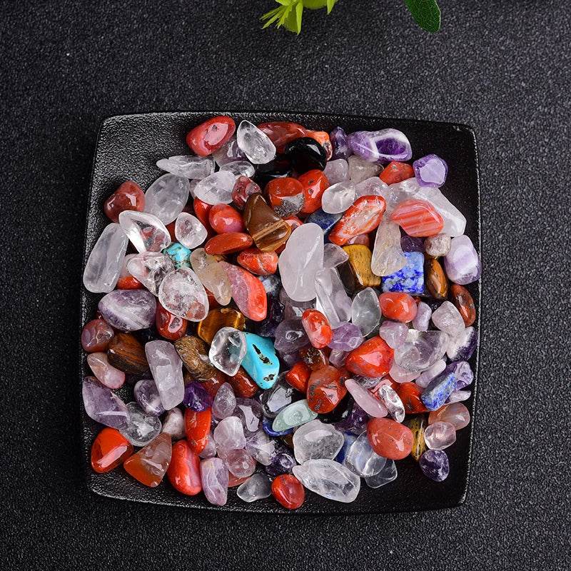 Pierres naturelles, cristaux de gravier, puces de Quartz, minéraux, guérison Reiki, Agates tombées, spécimen de pierres précieuses, décoration d'aquarium à domicile, 50/100g - Animaleriex