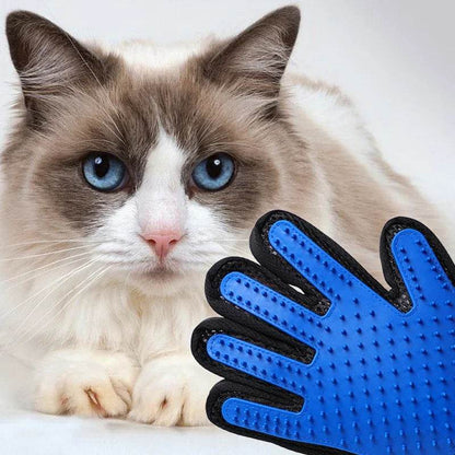 Gants en Silicone pour animaux de compagnie, épilation pour chien et chat, fournitures pour chat, peigne, brosse d'épilation, gants collants en caoutchouc - Animaleriex