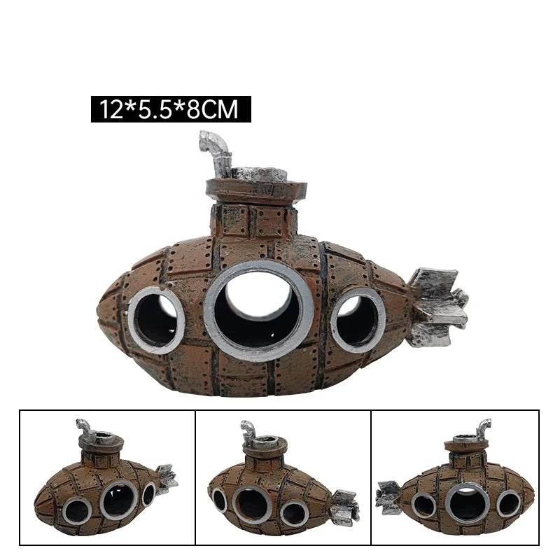 Ornements sous-marins en résine, abri pour poissons et crevettes, accessoires d'aménagement paysager pour Aquarium, décorations pour Aquarium - Animaleriex