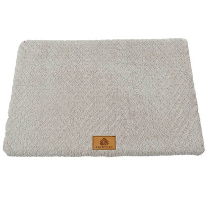 Lit pour animaux de compagnie en mousse à mémoire de forme, avec housse amovible en fausse fourrure lavable, lit orthopédique imperméable pour chien, caisse à fond antidérapant - Animaleriex