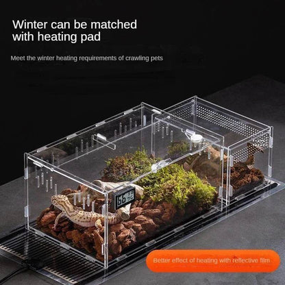 Boîte d'élevage de Terrarium pour reptiles, boîtier en acrylique, boîtier Nano arboricole pour tarentule, araignée, Scorpion, Dragon barbu - Animaleriex