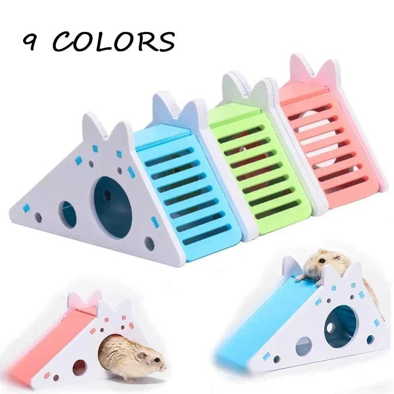 Jouet coulissant amusant pour Hamster, cochon d'inde, jouets coulissants assemblés, Chinchillas, Cage de maison pour Hamster, accessoires respirants pour Hamster - Animaleriex