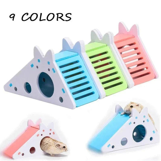 Jouet coulissant amusant pour Hamster, cochon d'inde, jouets coulissants assemblés, Chinchillas, Cage de maison pour Hamster, accessoires respirants pour Hamster - Animaleriex