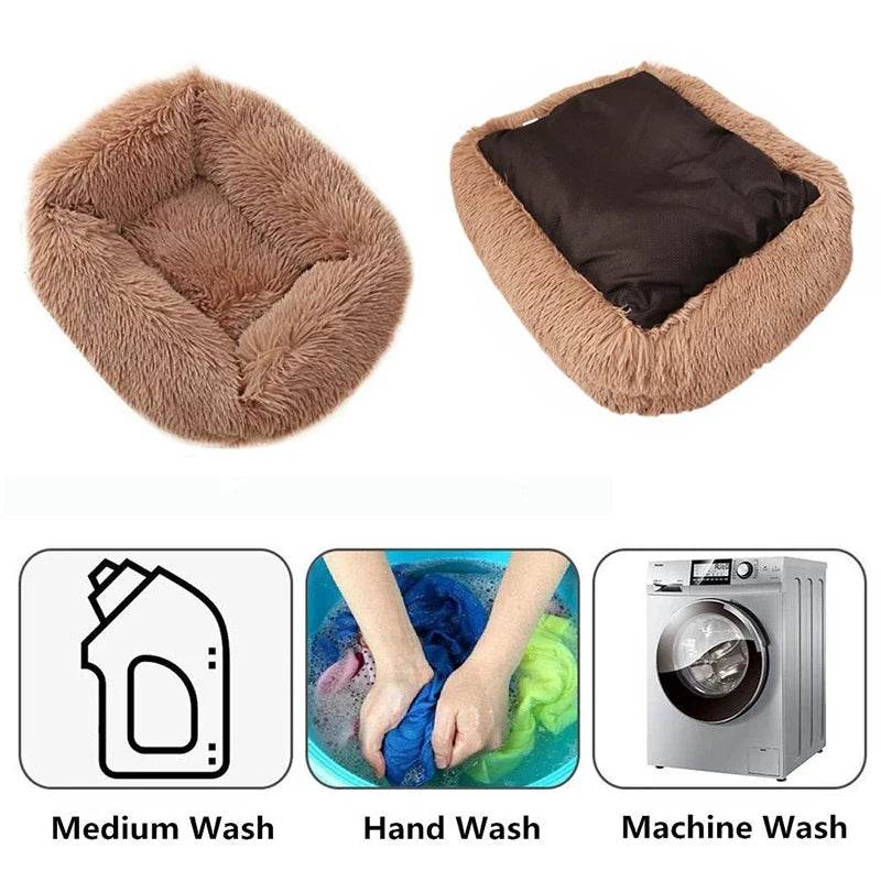 Lit rectangulaire en peluche pour chien, tapis chaud d'hiver, petit, moyen et grand animal de compagnie, lit pour chien, chenil, chiot, coussin pour chat, accessoires de canapé - Animaleriex