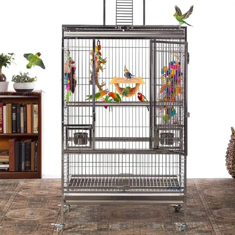 Hamac suspendu pour animaux de compagnie, lit nid chaud, maison pour perroquets, Cage à oiseaux amovible et lavable, perchoir pour Hamster Lovebird - Animaleriex