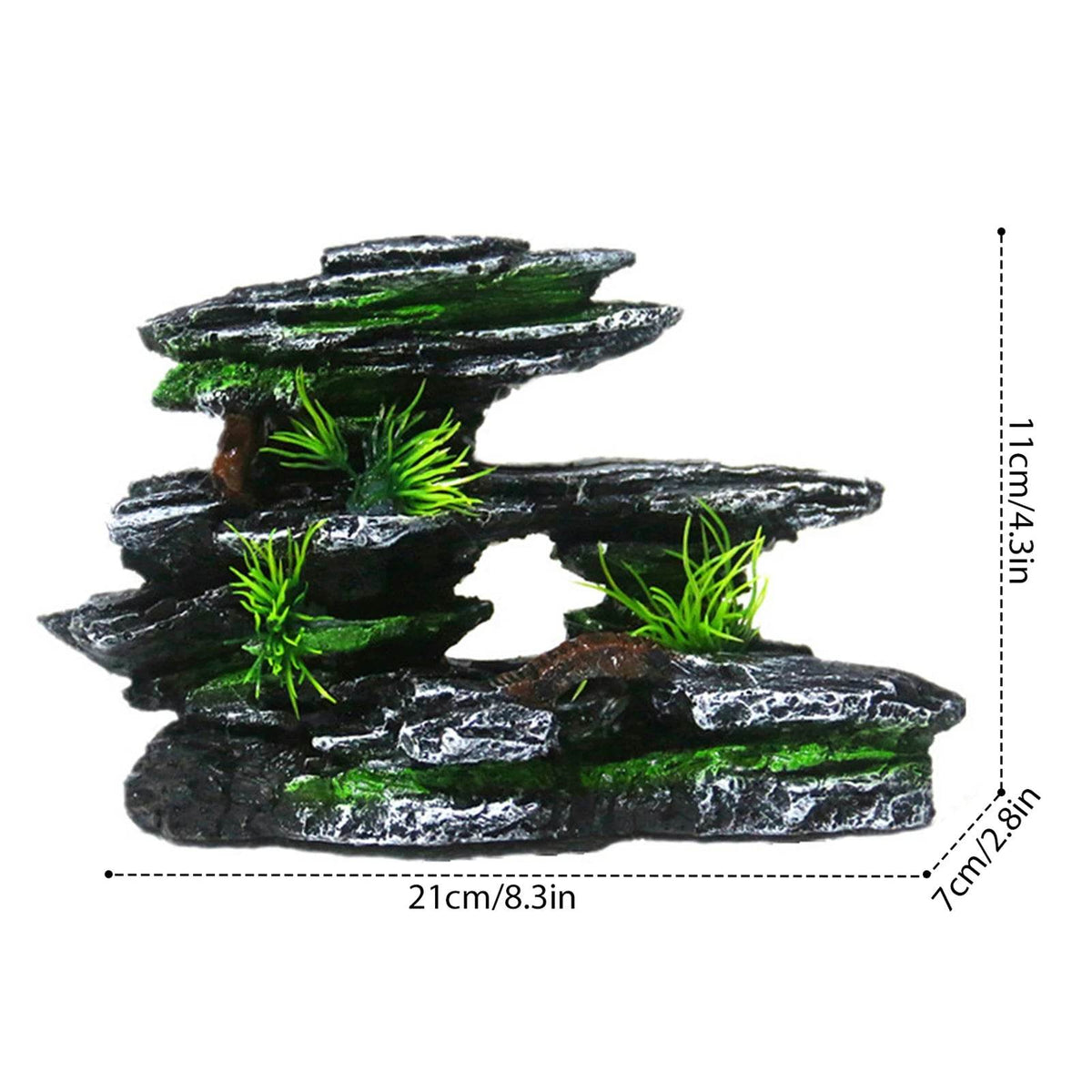 Pont artificiel en résine pour Aquarium, décoration de paysage, accessoires d'équipement d'aquarium, ornement de grotte, poissons aquatiques pour animaux de compagnie - Animaleriex
