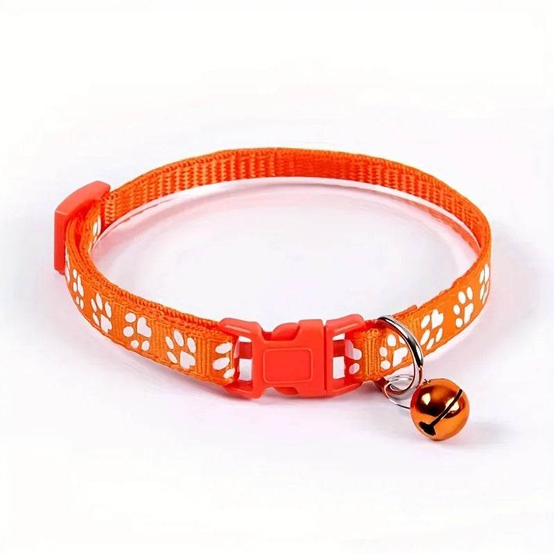 Collier pour animaux de compagnie à la mode, motif coloré, cloche mignonne, colliers réglables pour chats chaton, anneau DIY, accessoires pour animaux de compagnie - Animaleriex