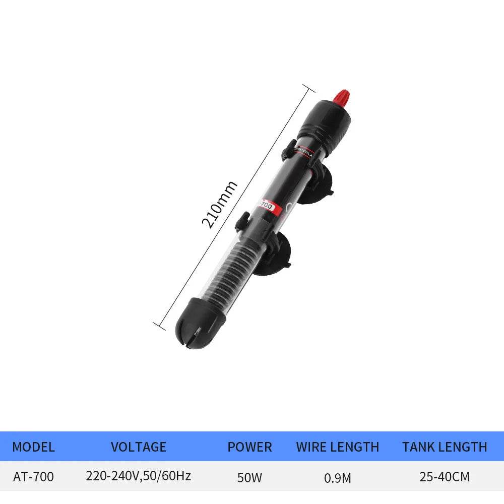 25W/50W/100W/200W/300W Aquarium Submersible réservoir de poisson chauffe-eau réglable température constante tige chauffante prise ue/US - Animaleriex