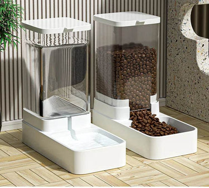 Mangeoire pour chien Distributeur d'eau pour chat Mangeoire automatique pour chat et distributeur d'eau pour chat Mangeoire pour chat par gravité Distributeur de stockage de nourriture Conteneur - Animaleriex